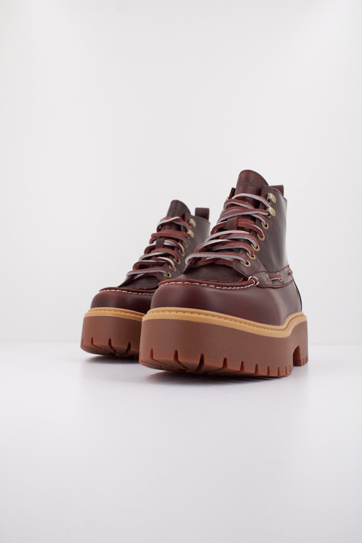 TIMBERLAND STONE STREET MID LACE en color BURDEOS  (2)