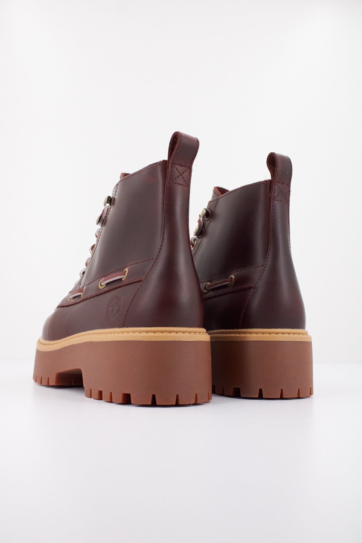 TIMBERLAND STONE STREET MID LACE en color BURDEOS  (4)