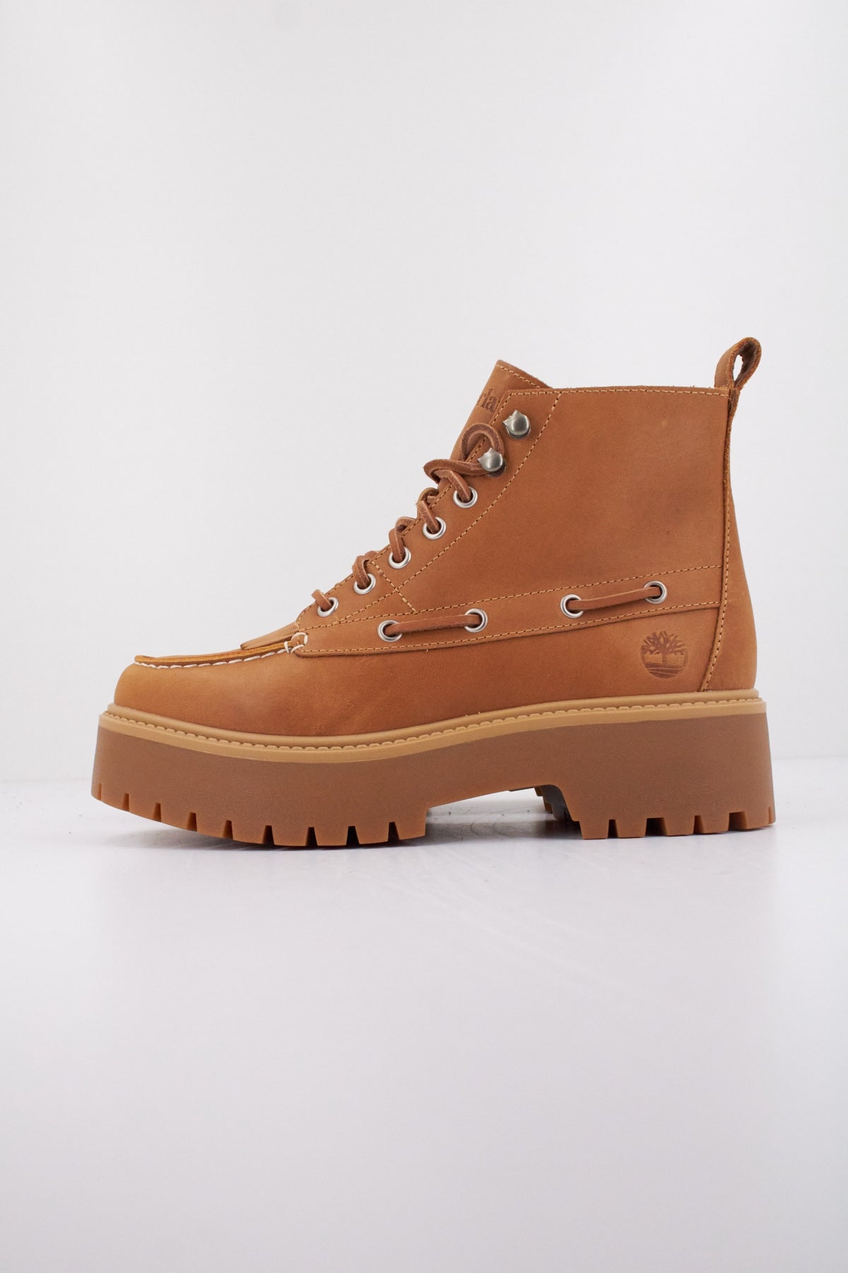 TIMBERLAND STONE STREET MID LACE en color MARRON CLARO  (1)
