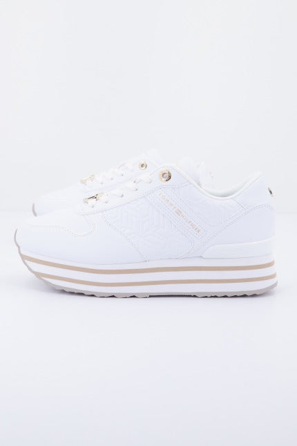 TOMMY HILFIGER FLATFORM SNEAKE en color BLANCO  (3)