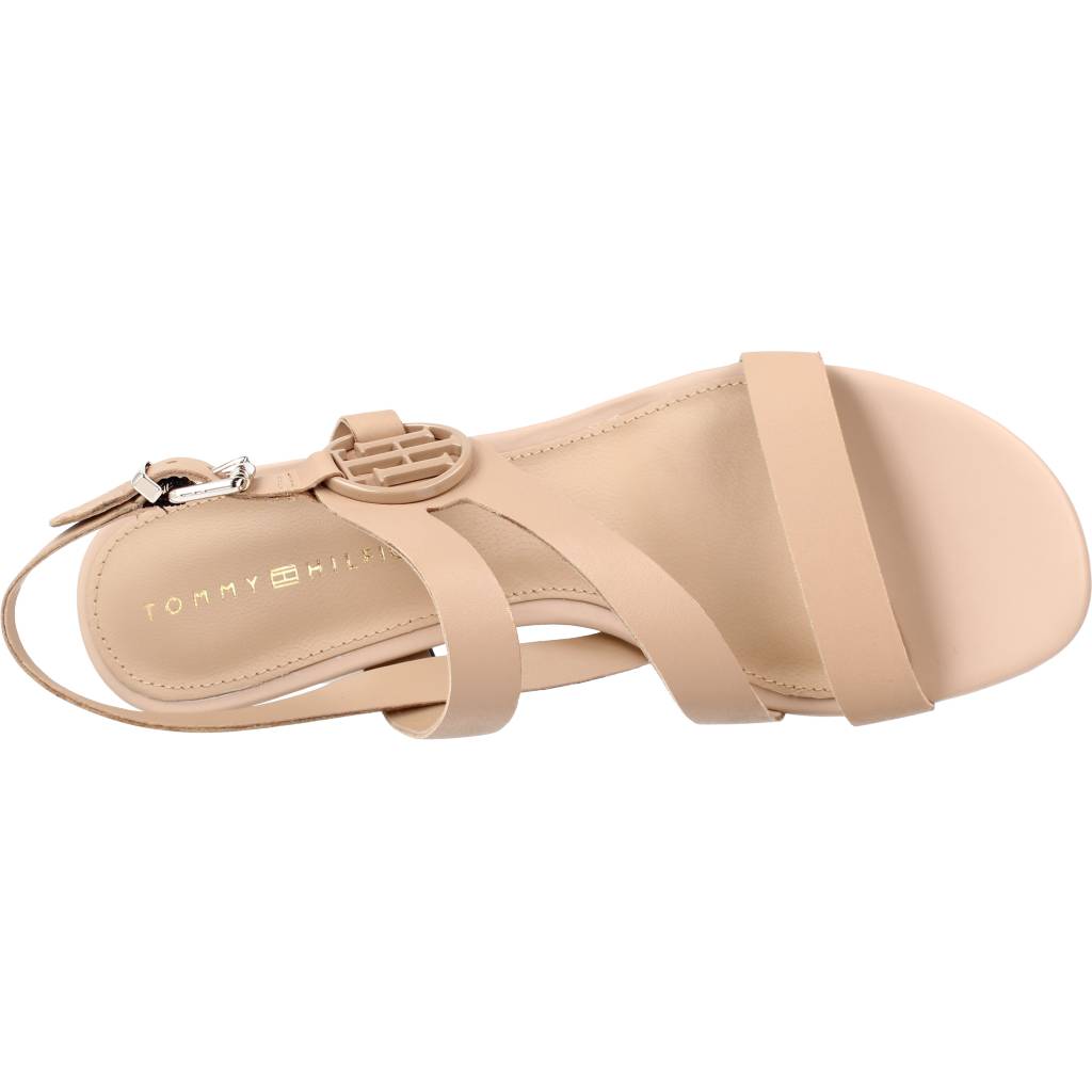 TOMMY HILFIGER ROUND TH HIGH HEEL SANDA en color NUDE  (7)