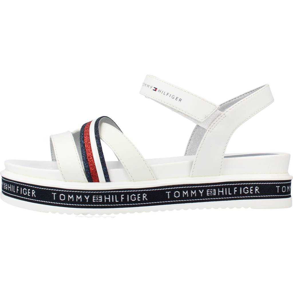 TOMMY HILFIGER SANDALO TIRA ADHESIVA en color BLANCO  (2)