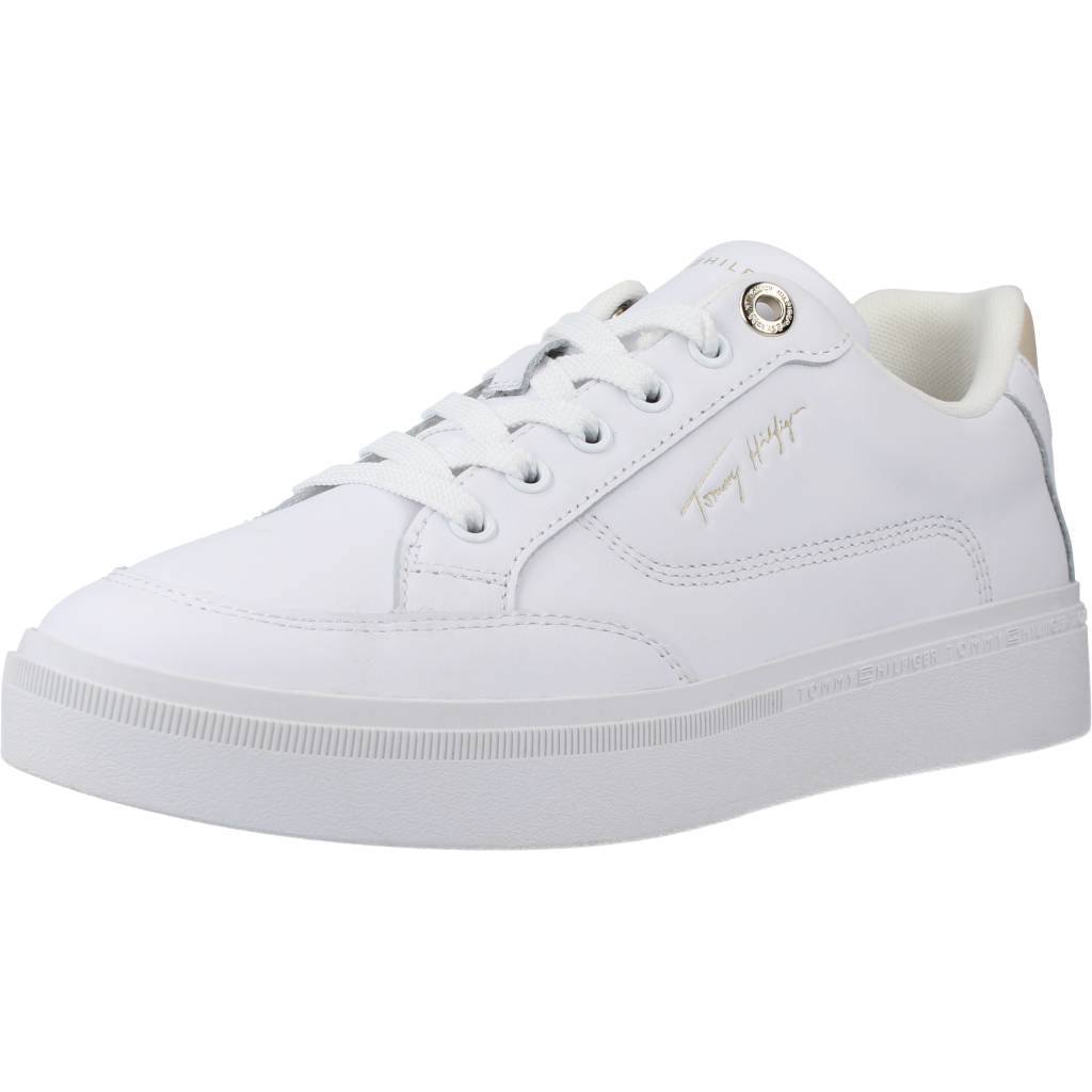 TOMMY HILFIGER  ESSENTIAL TH COURT SNEAK en color BLANCO  (1)