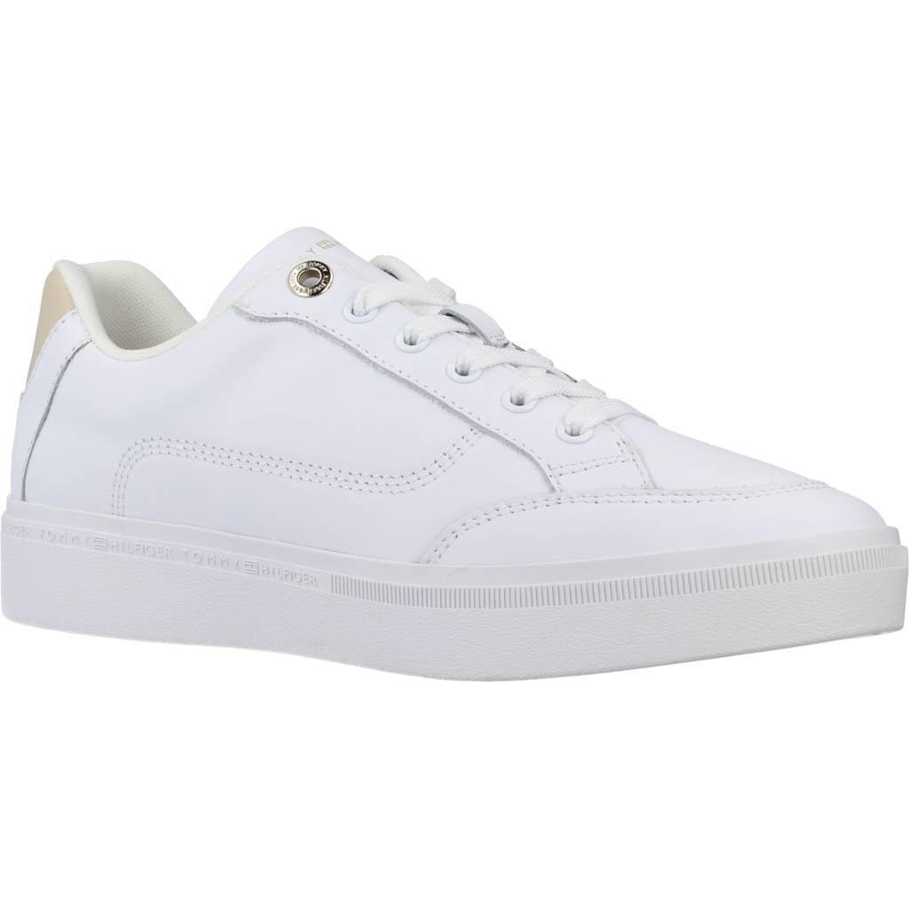 TOMMY HILFIGER  ESSENTIAL TH COURT SNEAK en color BLANCO  (5)