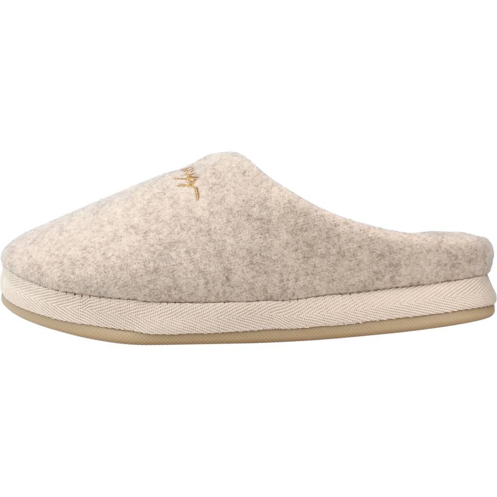 TOMMY HILFIGER SLIPPER FELT en color BEIS  (2)