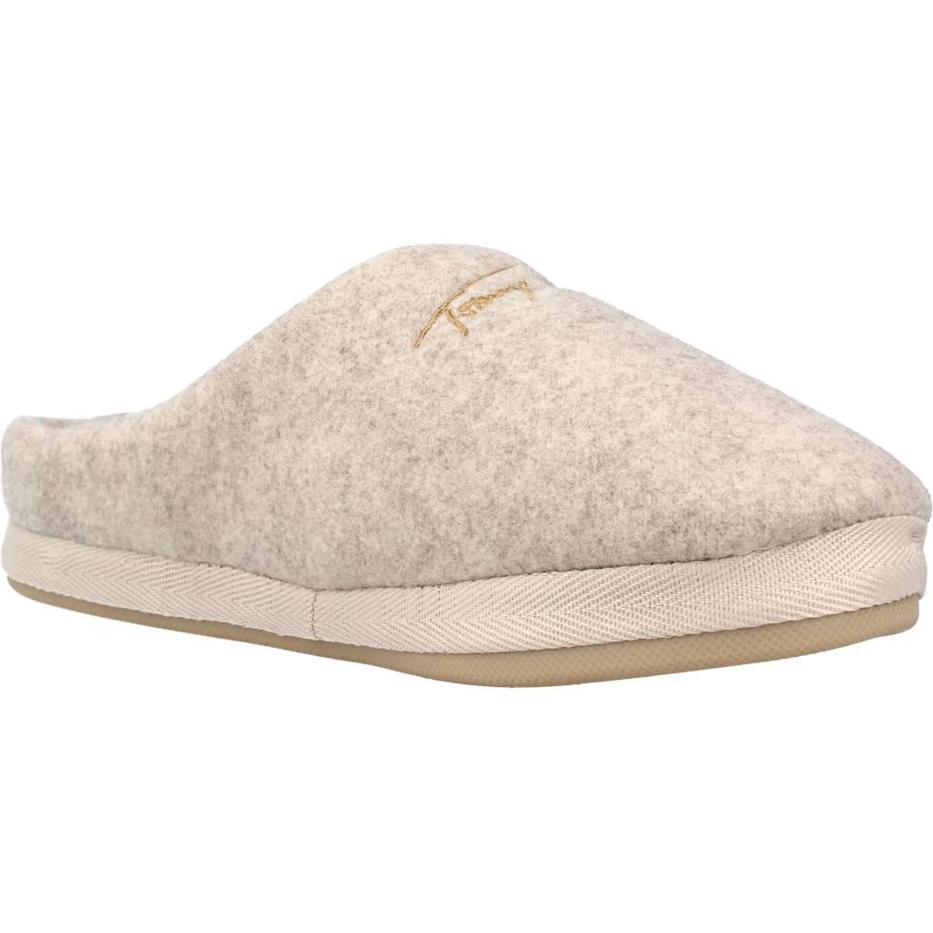 TOMMY HILFIGER SLIPPER FELT en color BEIS  (5)