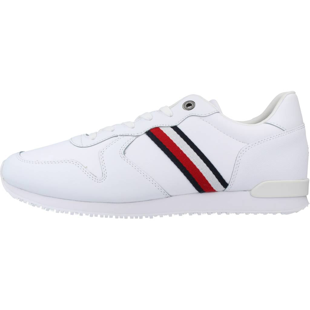 TOMMY HILFIGER  ICONIC RUNNER LEATHER en color BLANCO  (2)