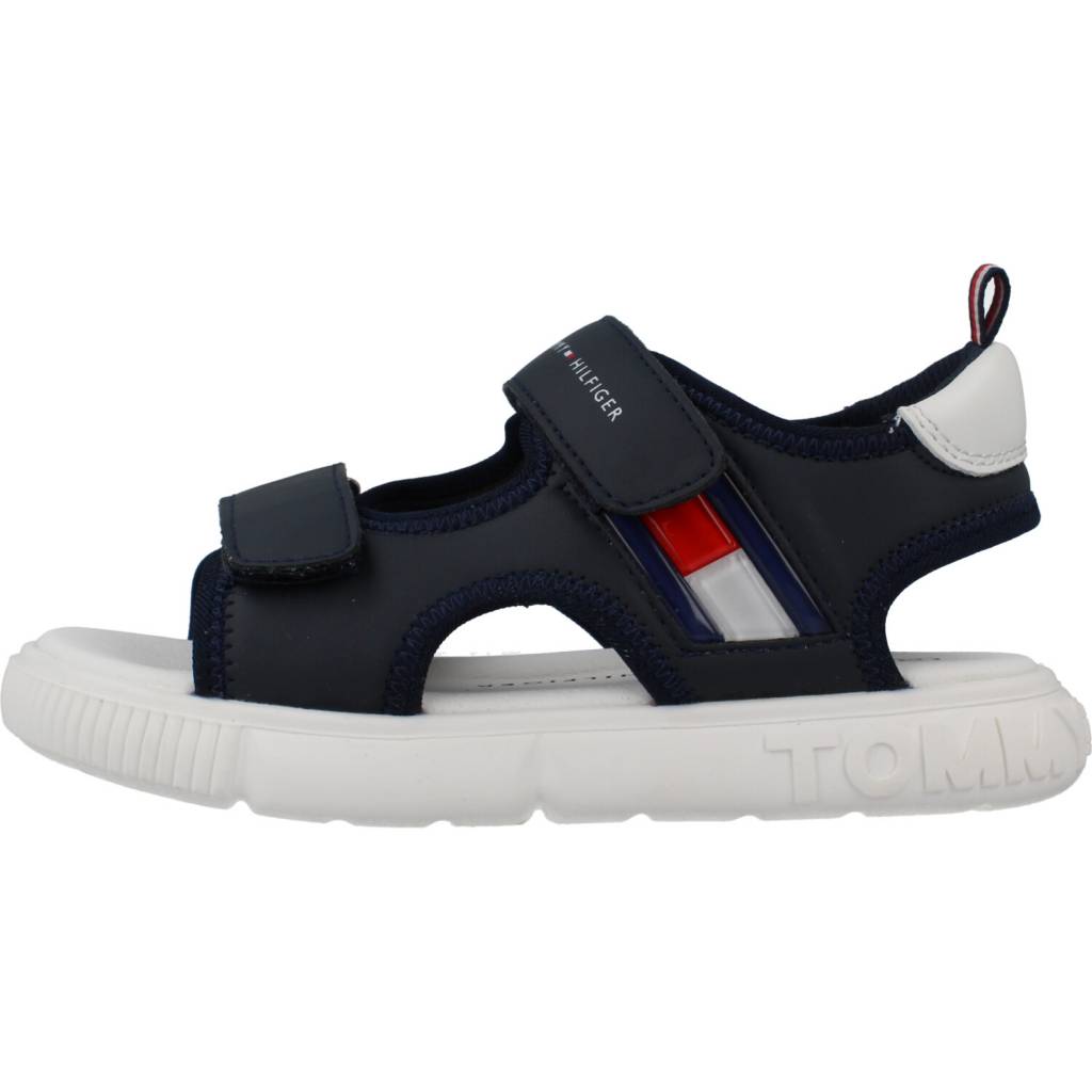 TOMMY HILFIGER  TIRA ADHESIVA SANDAL en color AZUL  (2)