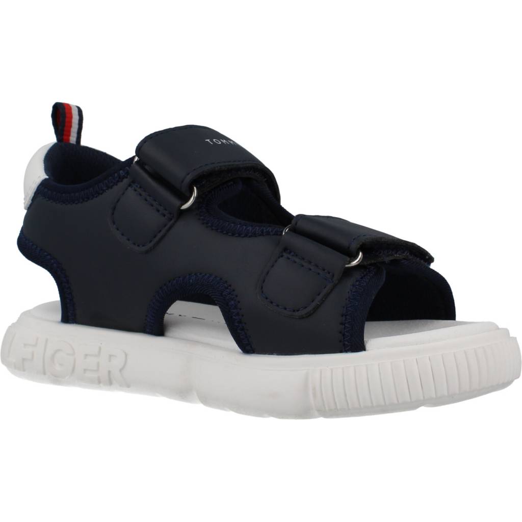 TOMMY HILFIGER  TIRA ADHESIVA SANDAL en color AZUL  (5)