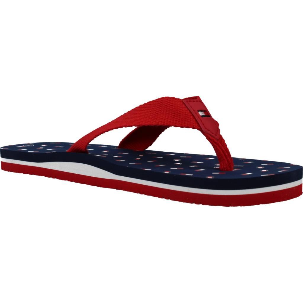 TOMMY HILFIGER FLAG FLIP FLOP en color ROJO  (5)
