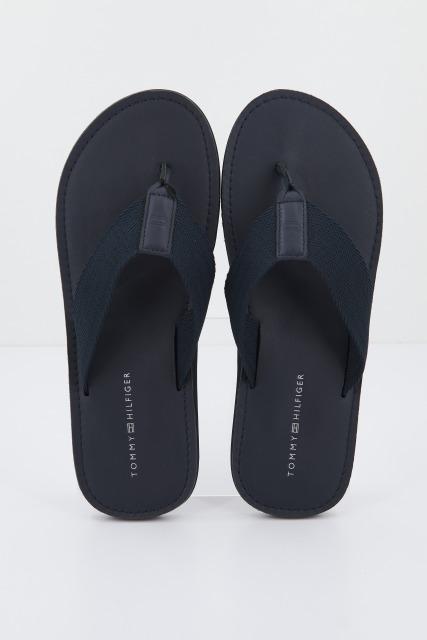 TOMMY HILFIGER LEATHER BEACH SANDAL en color AZUL  (1)