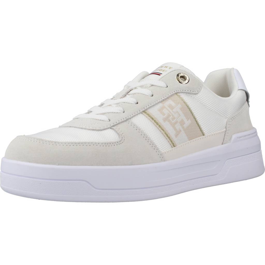 TOMMY HILFIGER BASKET SNEAKER WITH WEBB en color BLANCO  (1)