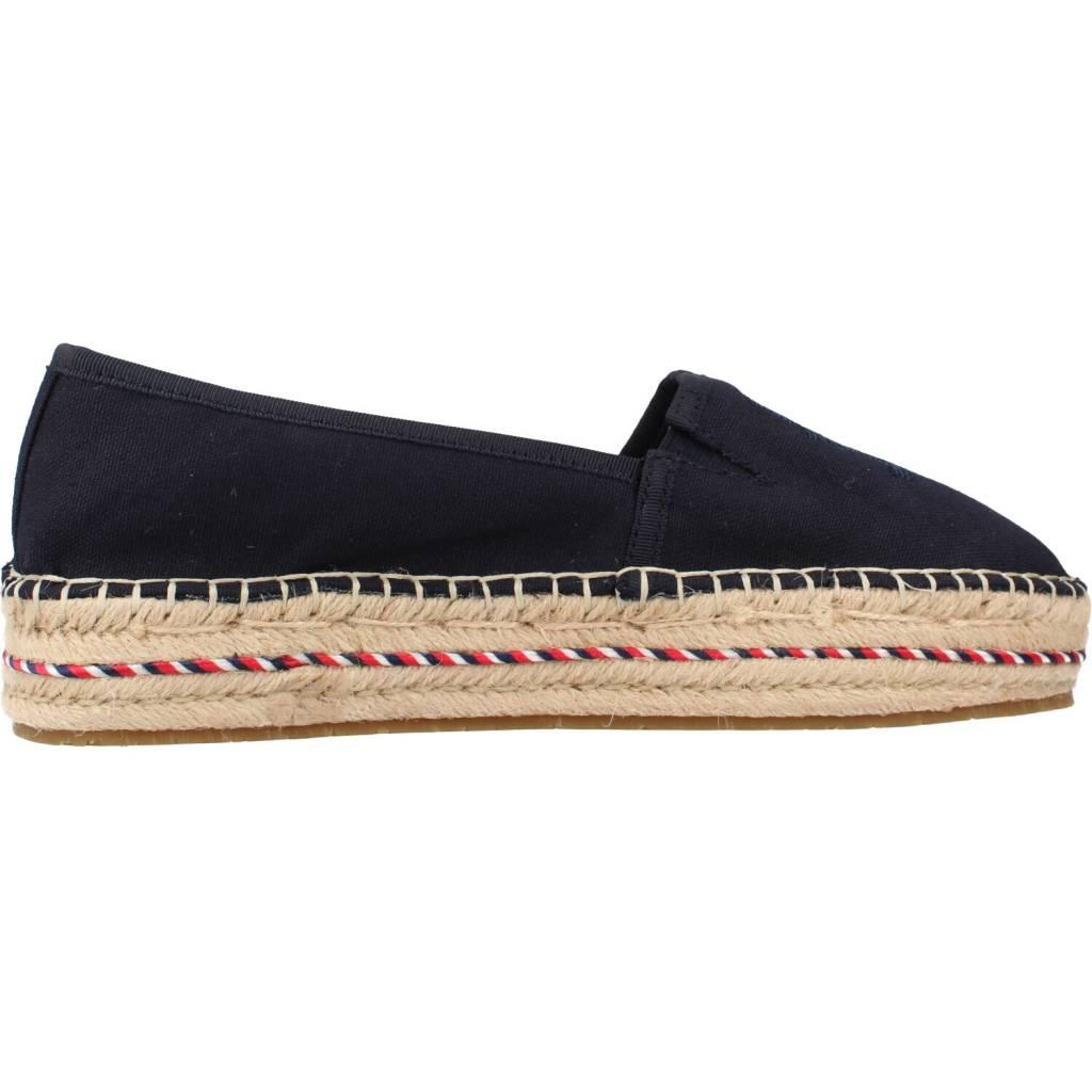 TOMMY HILFIGER TH EMBROIDERED FLATFORM en color BLANCO  (4)