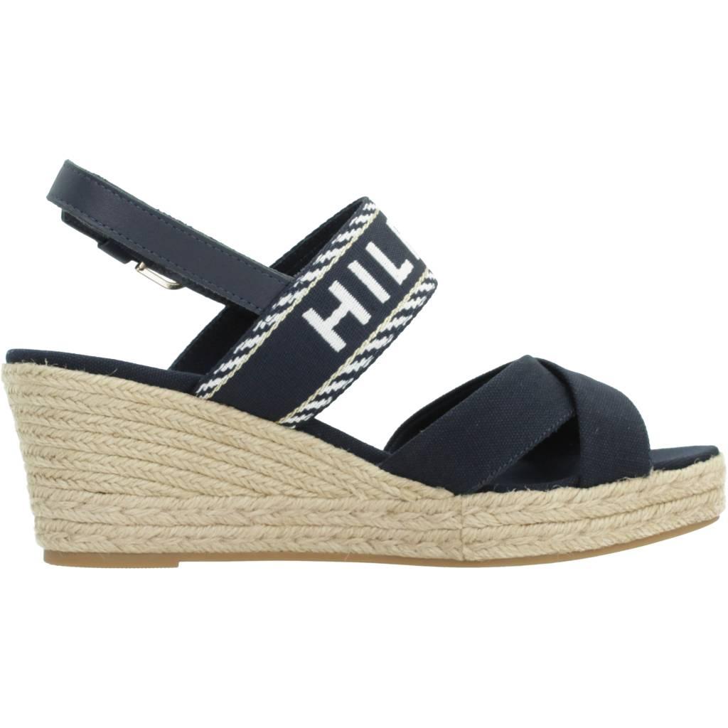 TOMMY HILFIGER SEASONAL WEBBING MID WED en color AZUL  (4)