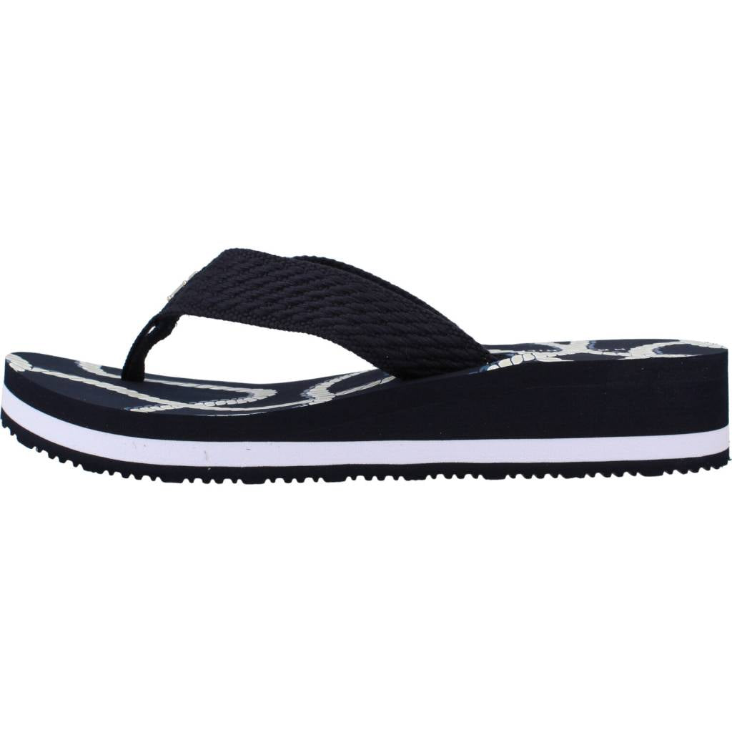 TOMMY HILFIGER TOMMY ROPE M WEDGE SANDA en color AZUL  (2)