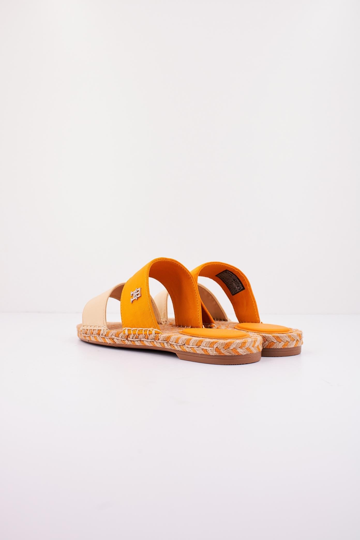 TOMMY HILFIGER TH SATIN FLAT ESPADRILLE en color NARANJA  (3)