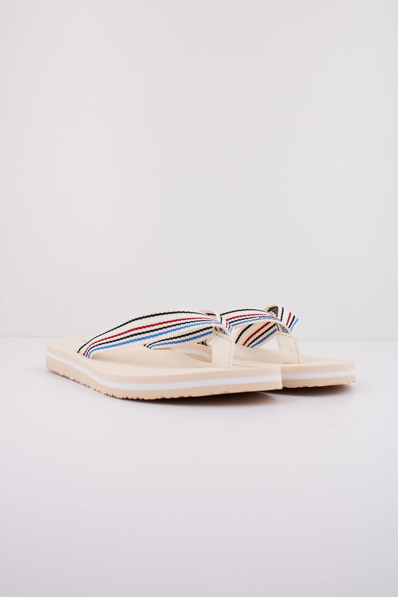 TOMMY HILFIGER TH STRIPES BEACH SANDAL en color BEIS  (2)