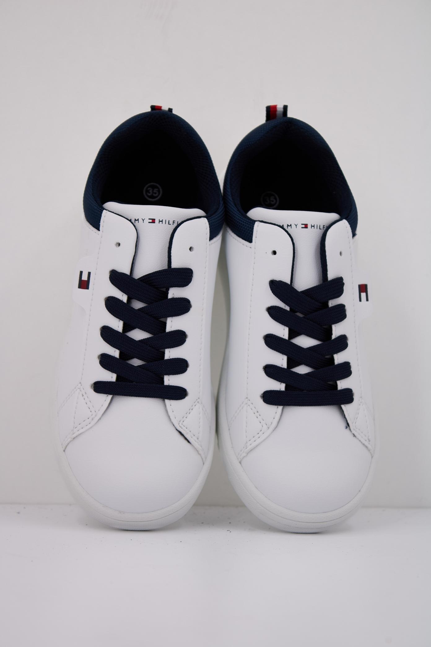 TOMMY HILFIGER LOW CUT LACE-UP  en color BLANCO  (3)