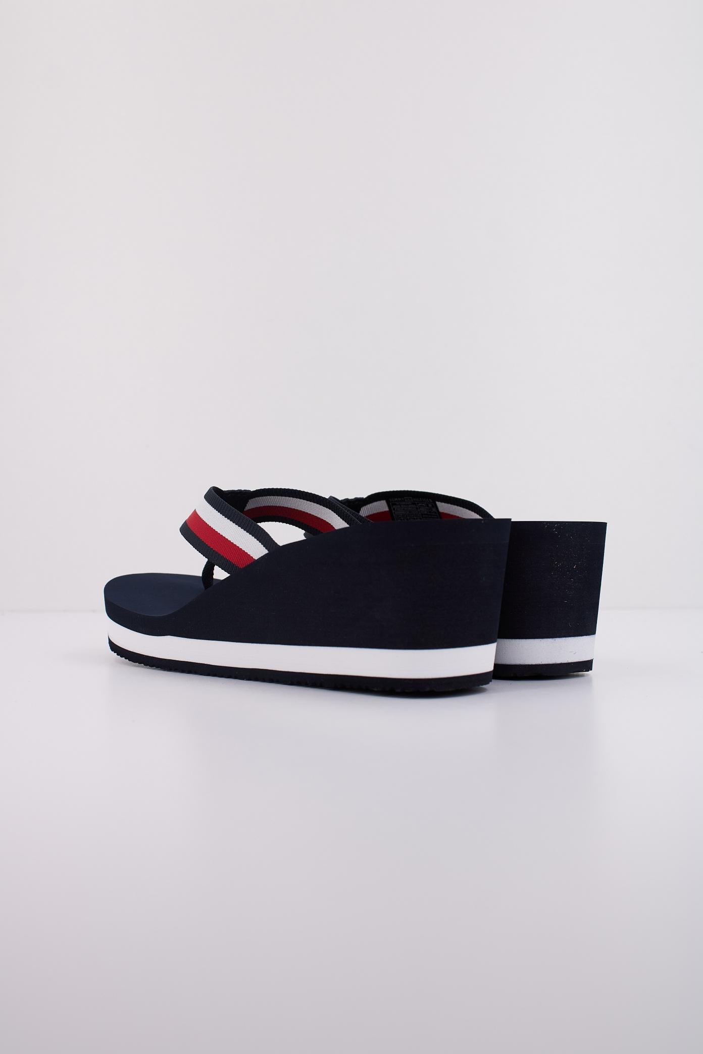 TOMMY HILFIGER CORP MID WEDGE BEACH SAN en color AZUL  (4)