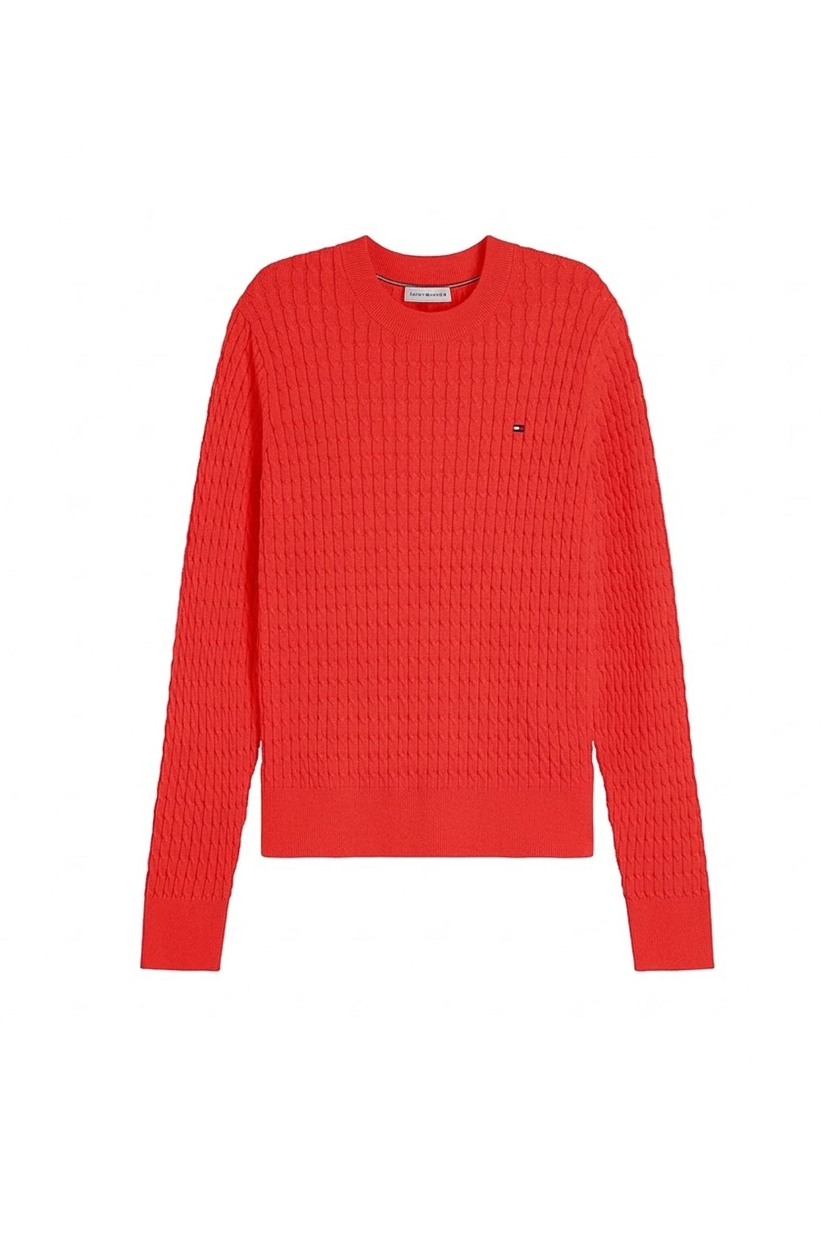 TOMMY HILFIGER WWWW COTTON CABLE FINE GG en color ROJO  (1)