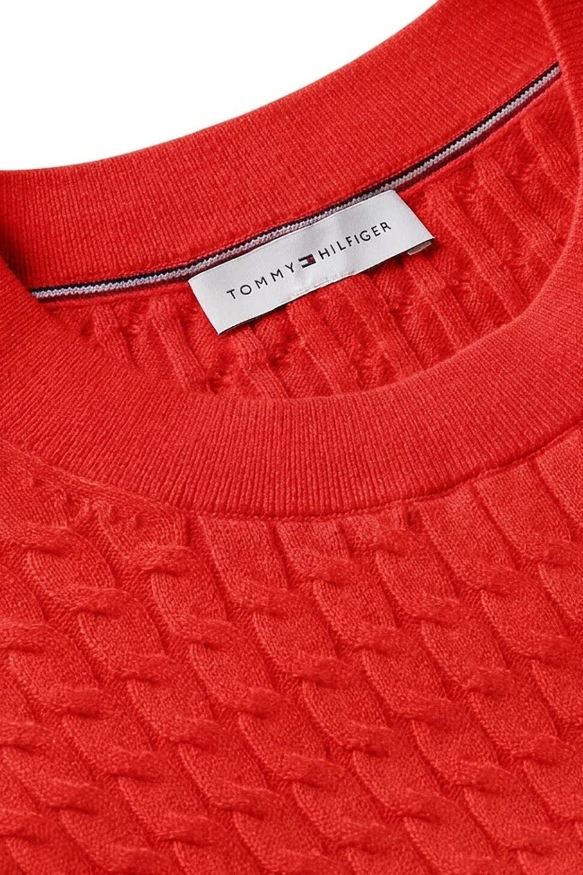 TOMMY HILFIGER WWWW COTTON CABLE FINE GG en color ROJO  (2)