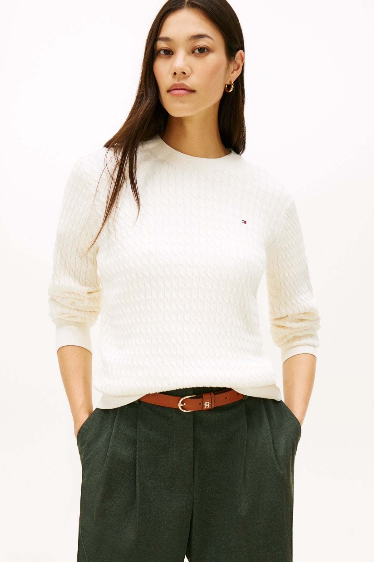 TOMMY HILFIGER WWWW COTTON CABLE FINE GG en color   (1)