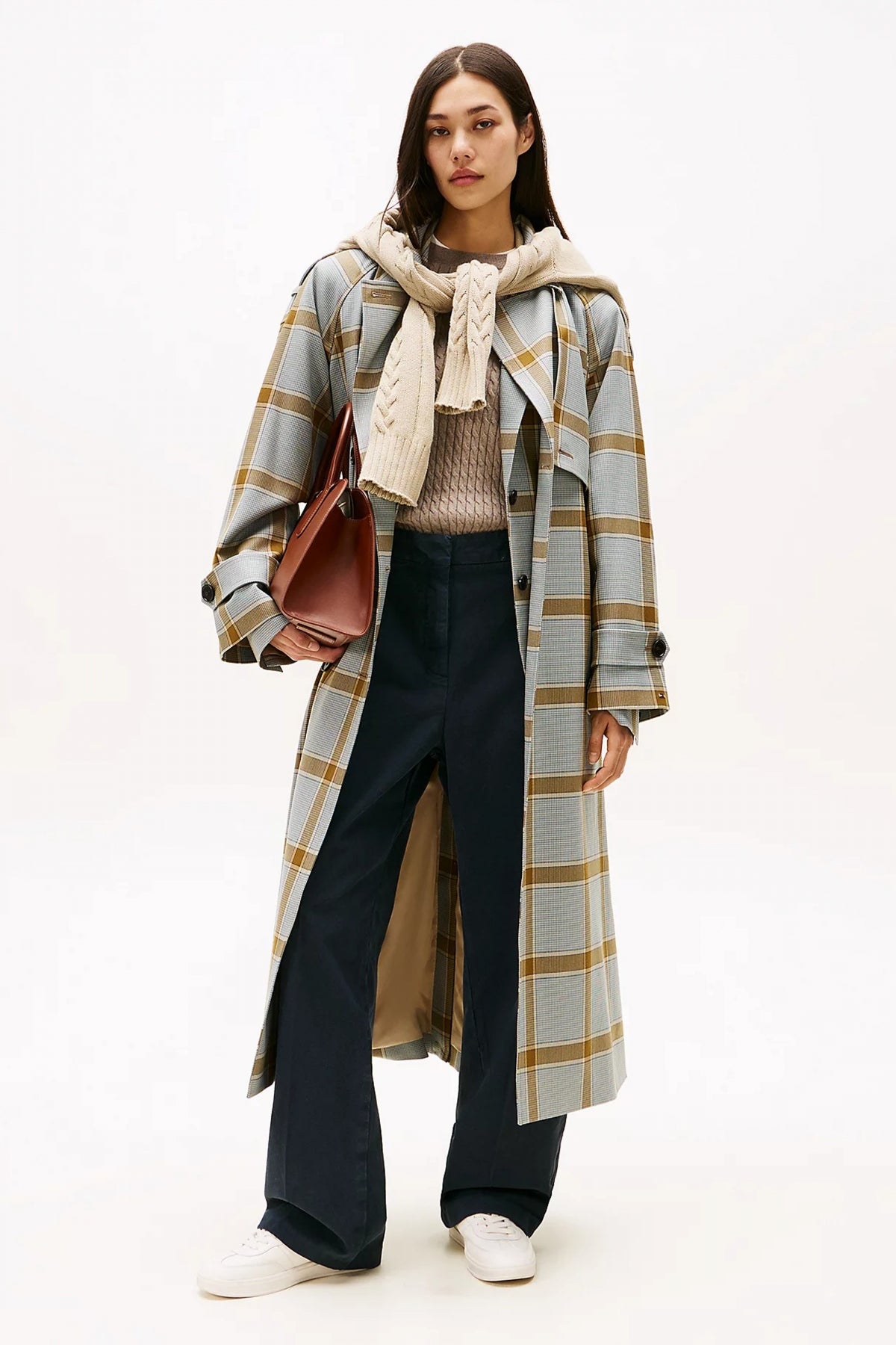 TOMMY HILFIGER LIGHT WOOL CHECK RLX TRE en color GRIS  (4)