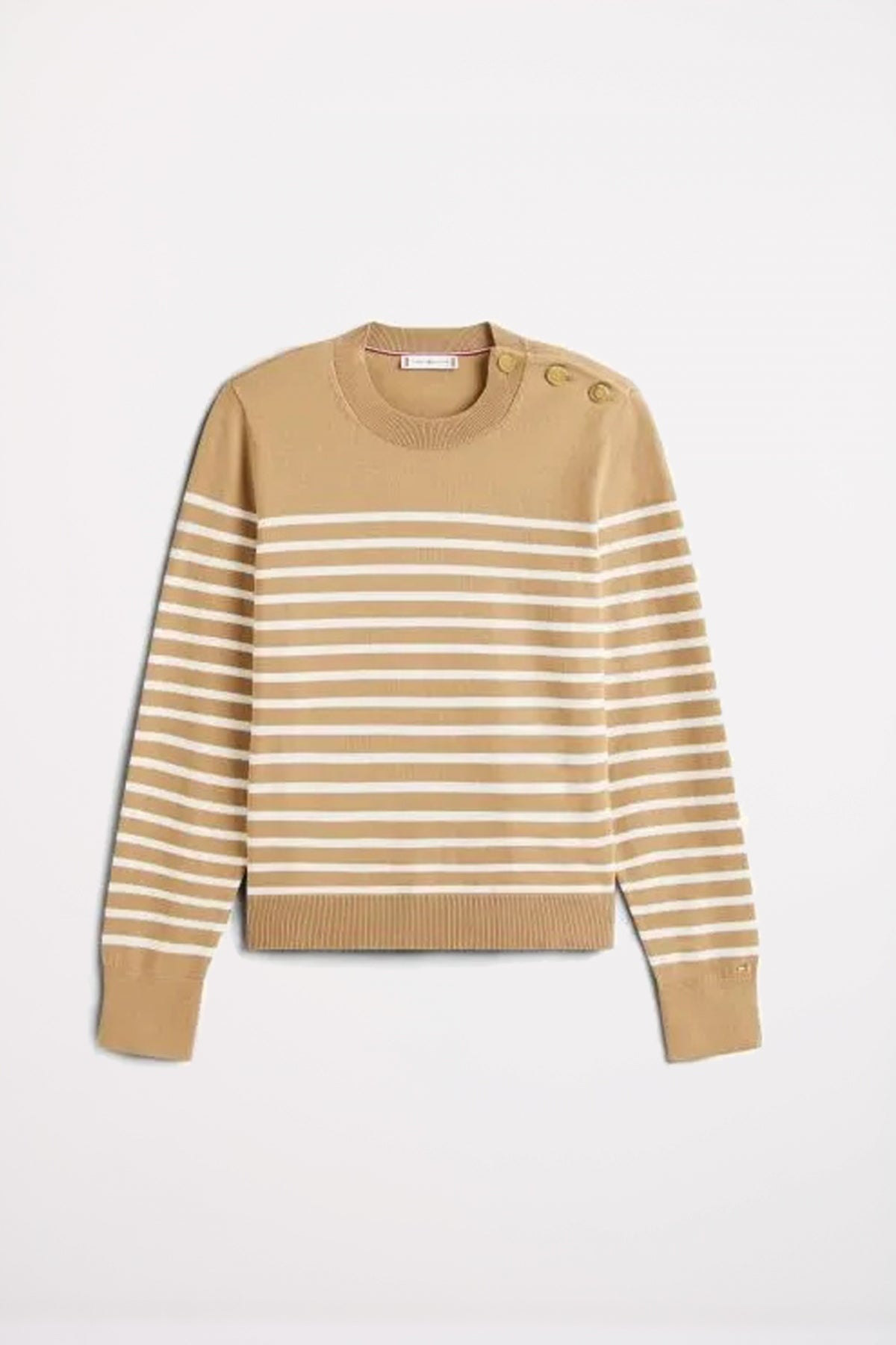 TOMMY HILFIGER CO JERSEY MID GG LS GOLD en color MARRON  (2)