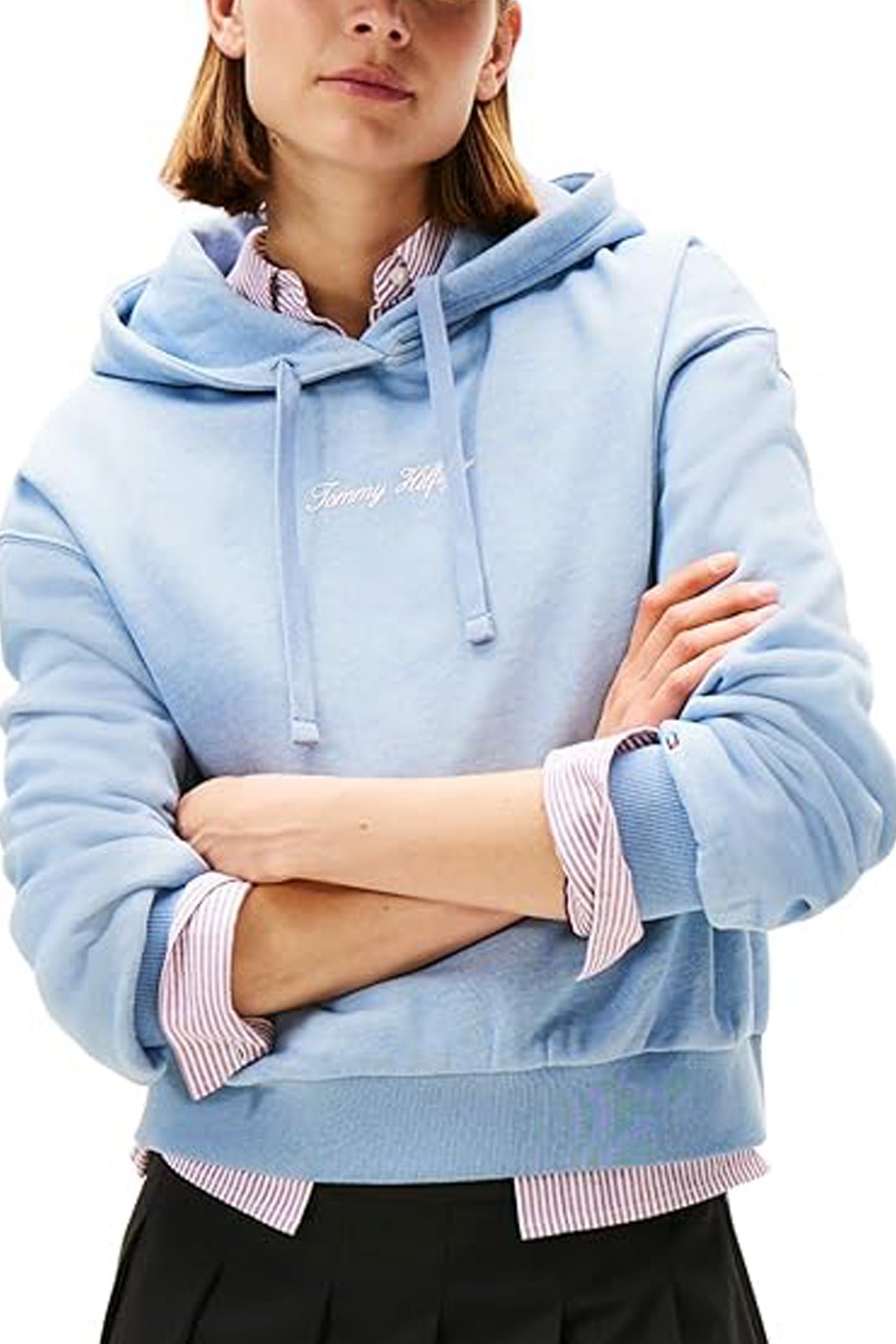 TOMMY HILFIGER CLASSIC SCRIPT FLEECE HO en color AZUL  (1)