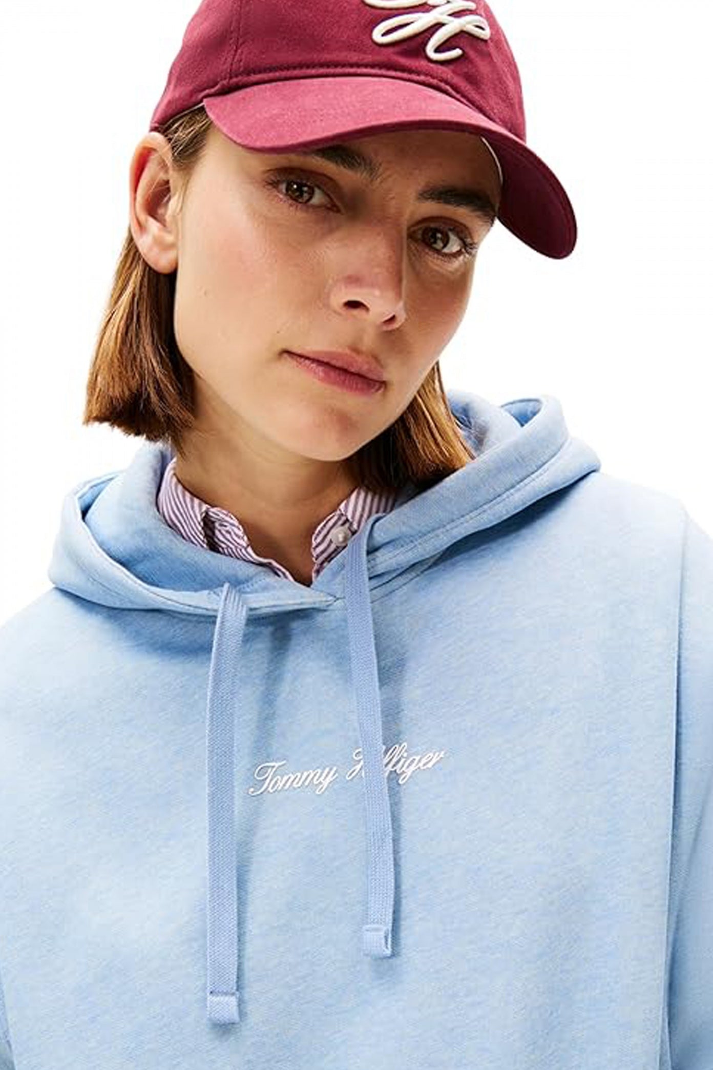 TOMMY HILFIGER CLASSIC SCRIPT FLEECE HO en color AZUL  (4)