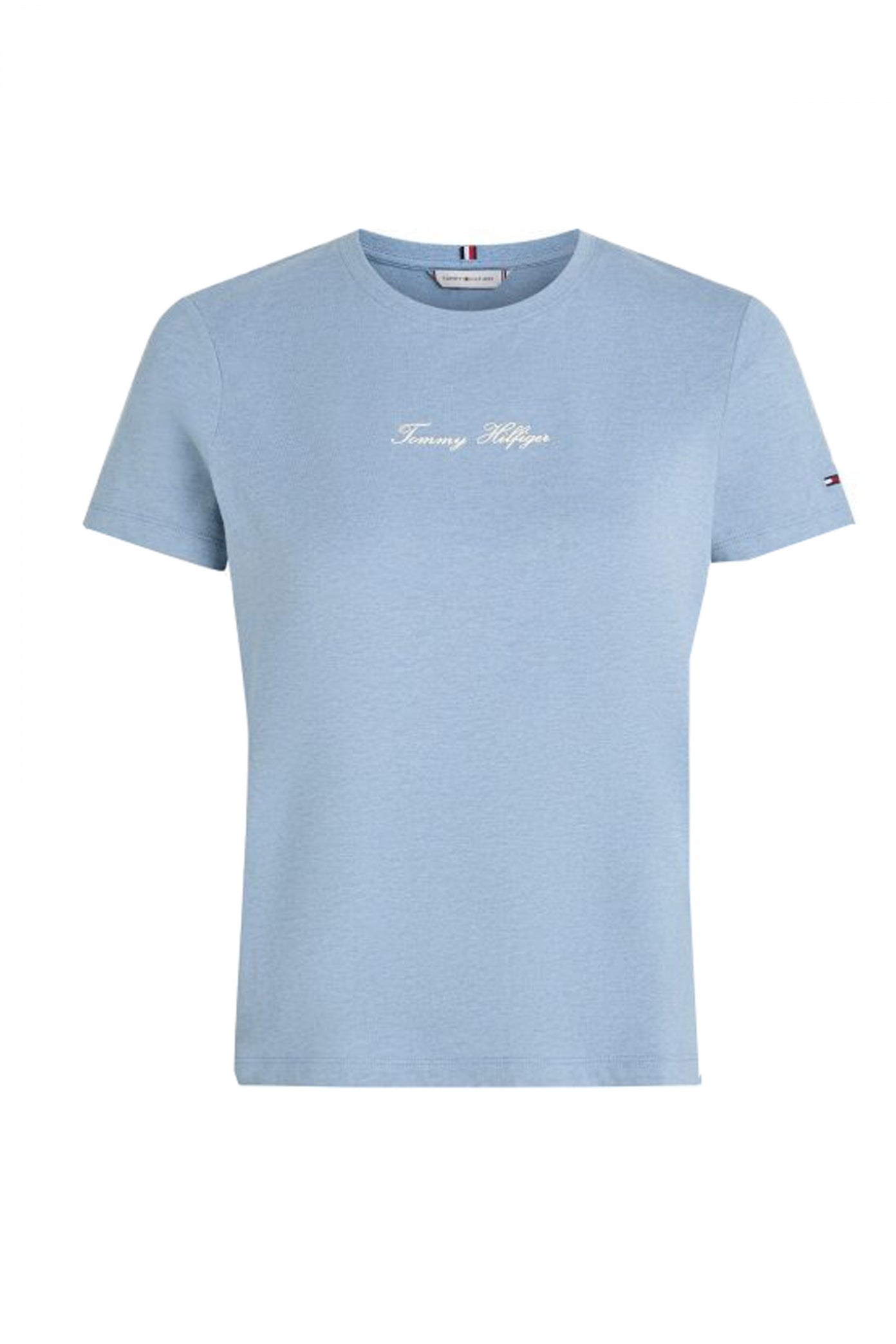 TOMMY HILFIGER  CLASSIC SCRIPT REG SS TE  en color AZUL  (2)