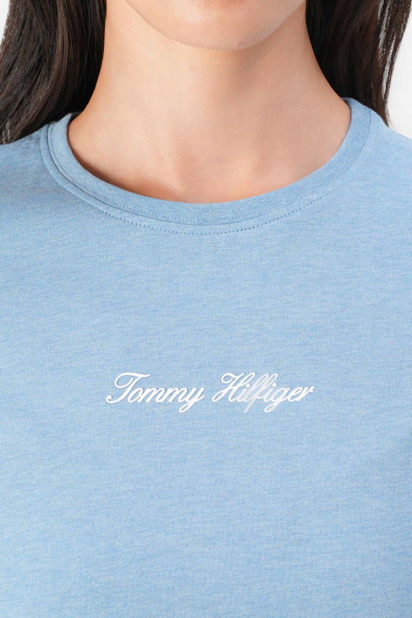 TOMMY HILFIGER  CLASSIC SCRIPT REG SS TE  en color AZUL  (4)