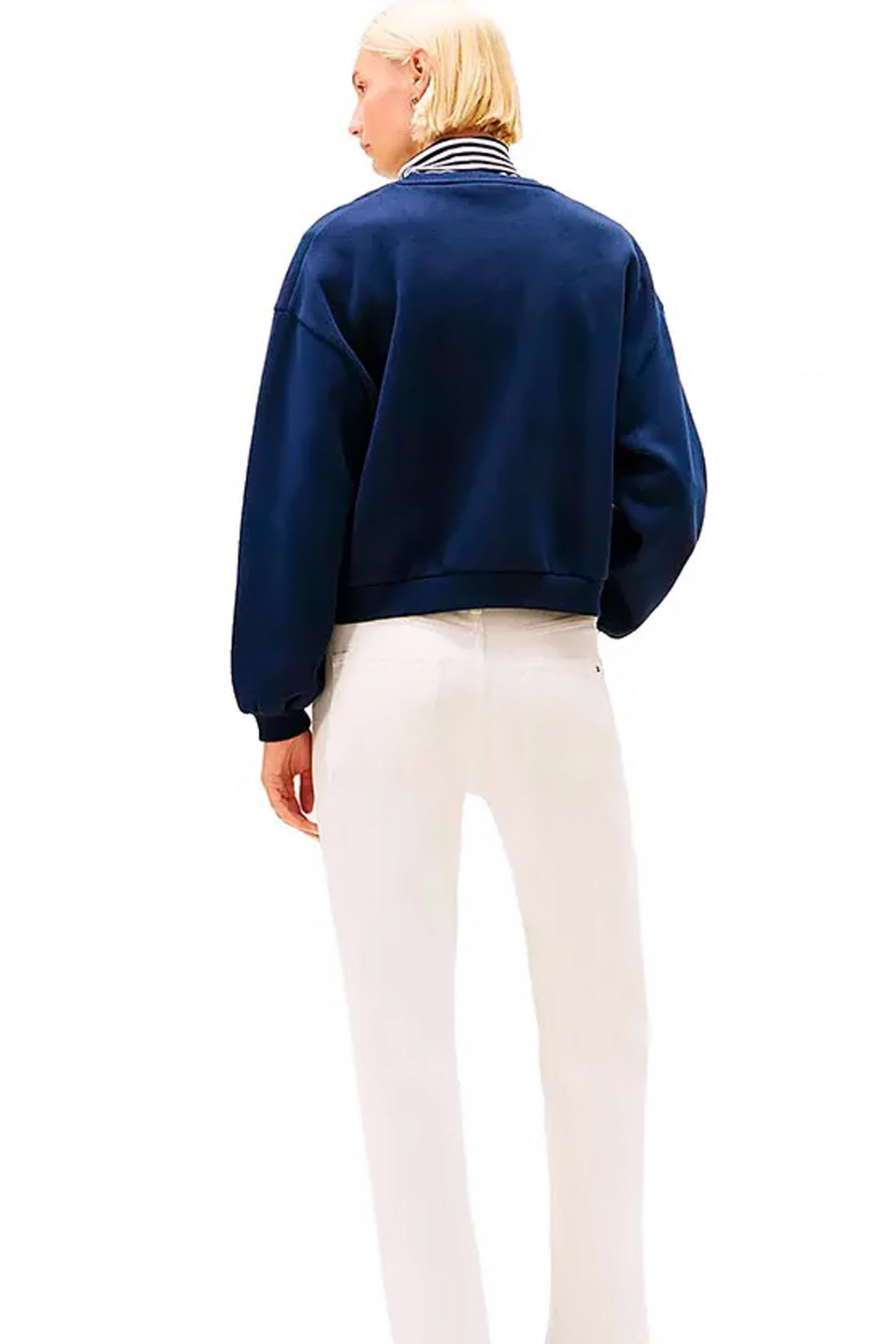 TOMMY HILFIGER VARSITY CREST FLEECE SWT en color AZUL  (3)