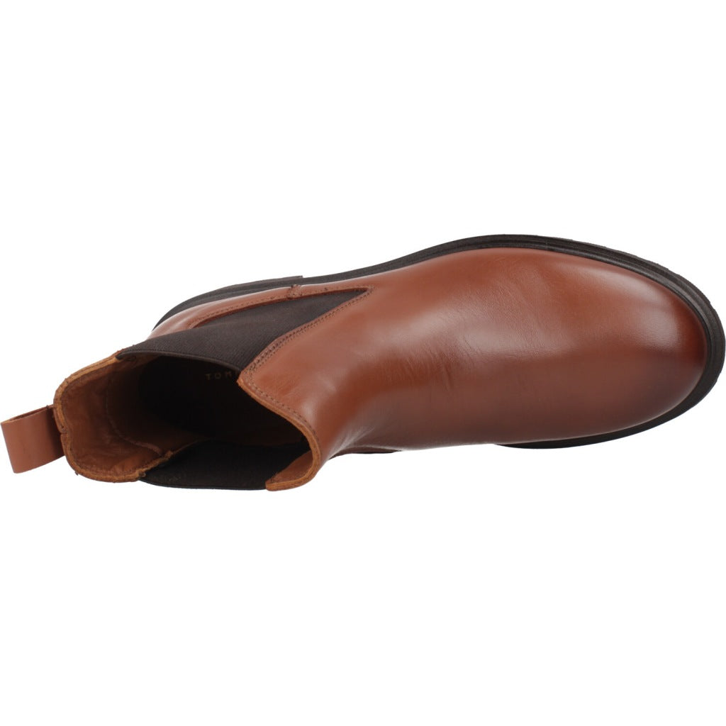 TOMMY HILFIGER TH LEATHER CLEATED CHELS en color MARRON  (7)