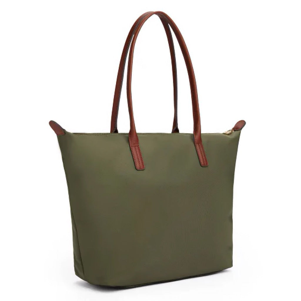 TOMMY HILFIGER  POPETTE TOTE  en color VERDE  (5)