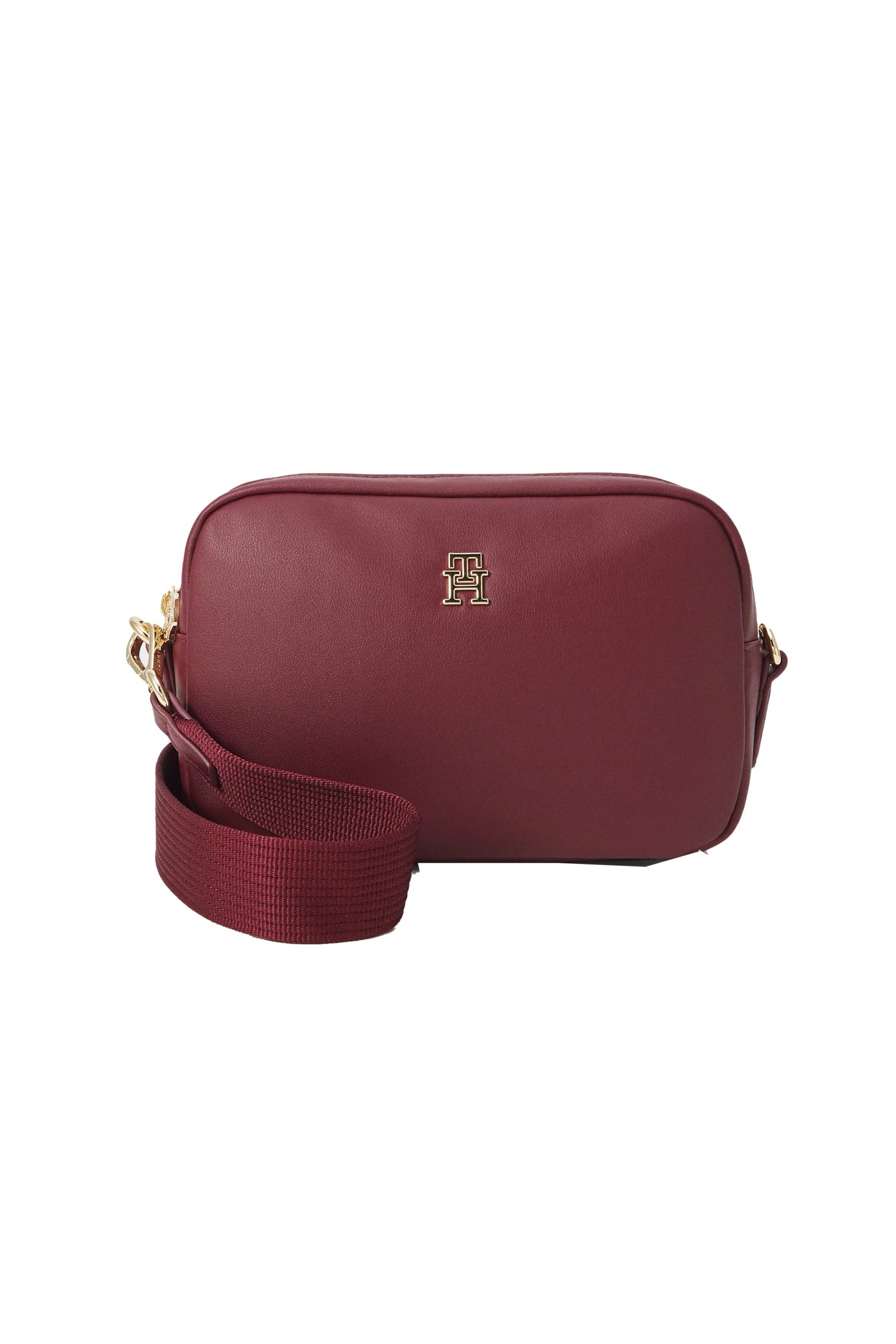 TOMMY HILFIGER POPETTE SOFT CAMERA BAG en color BURDEOS  (2)