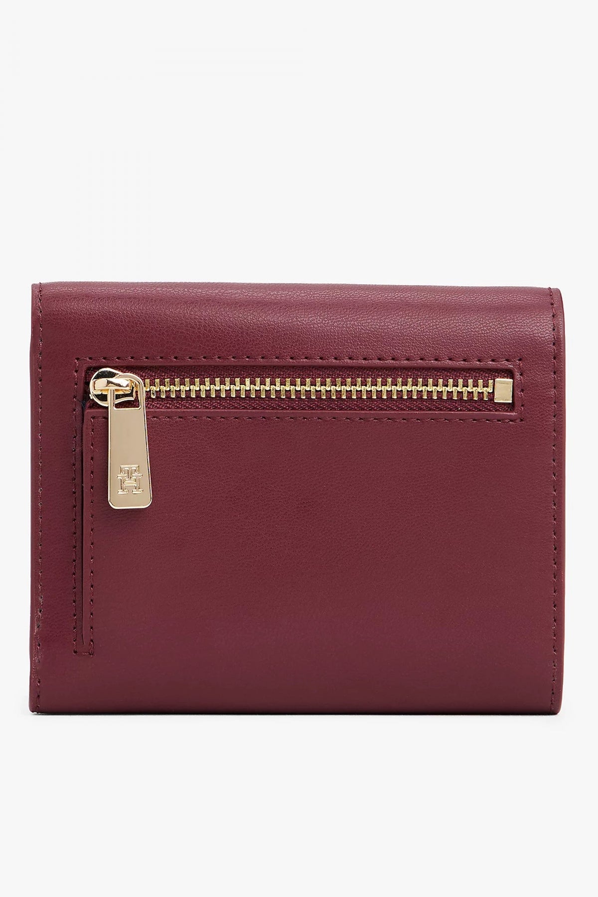 TOMMY HILFIGER TH ICON TRIFOLD en color BURDEOS  (2)