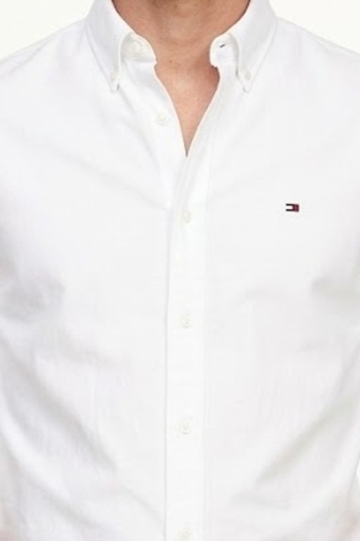 TOMMY HILFIGER MWMW SOLID HERITAGE OXFORD RF en color BLANCO  (3)