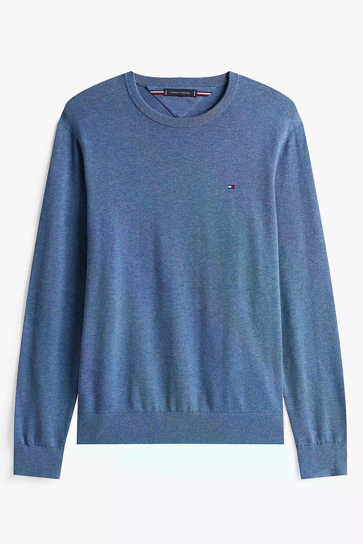 TOMMY HILFIGER ESSENTIAL STRUCTURE CREW en color AZUL  (2)