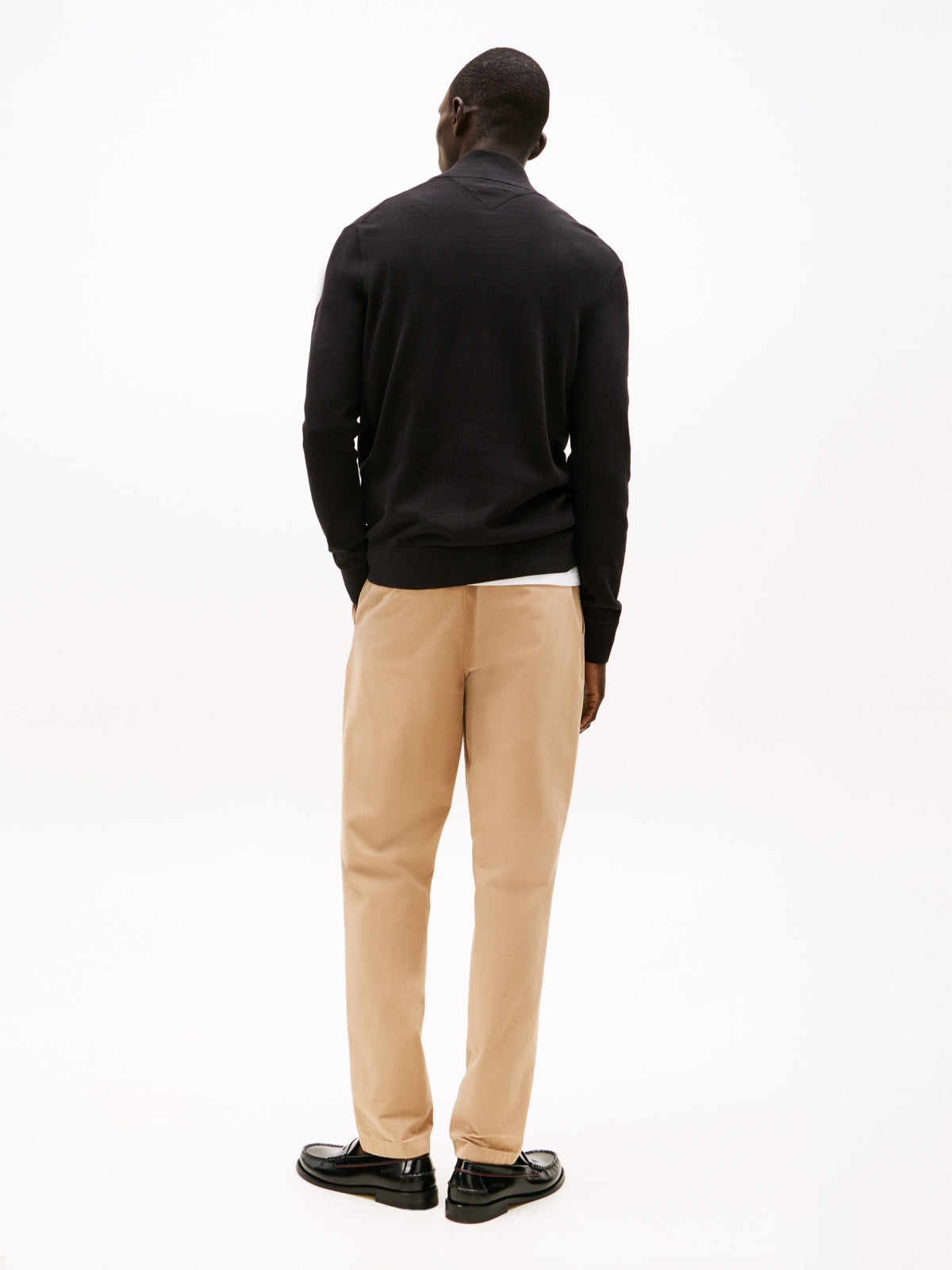 TOMMY HILFIGER MWMW ESSENTIAL COTTON ZIP MOC en color NEGRO  (2)