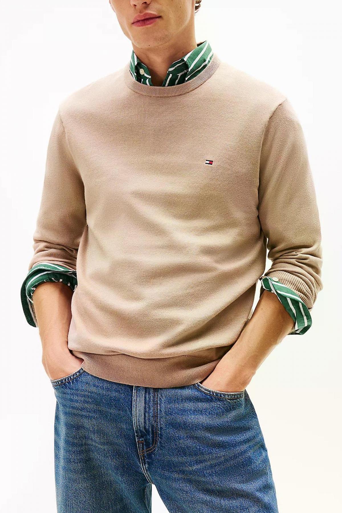 TOMMY HILFIGER ESSENTIAL SSNL COTTON CR en color BEIS  (1)