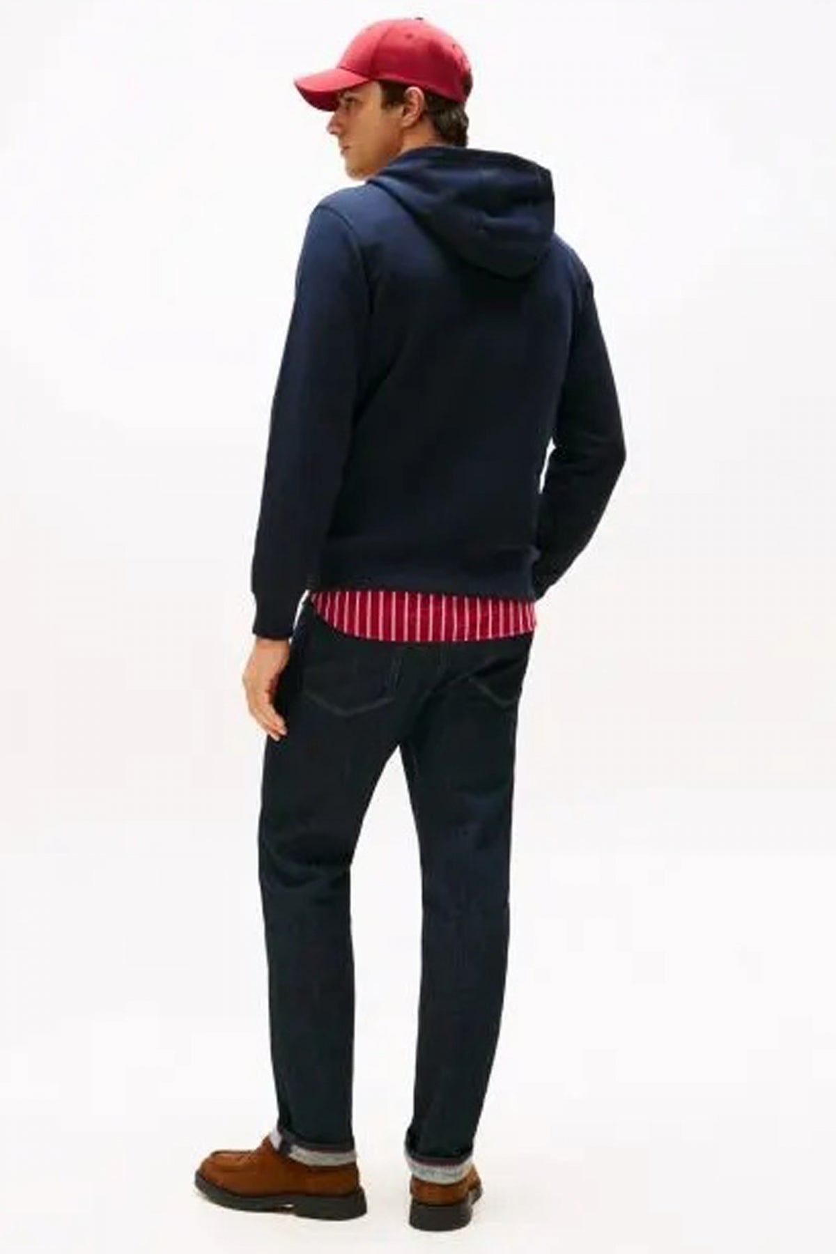 TOMMY HILFIGER LINEAR FLAG GRAPHIC HOOD en color AZUL  (3)