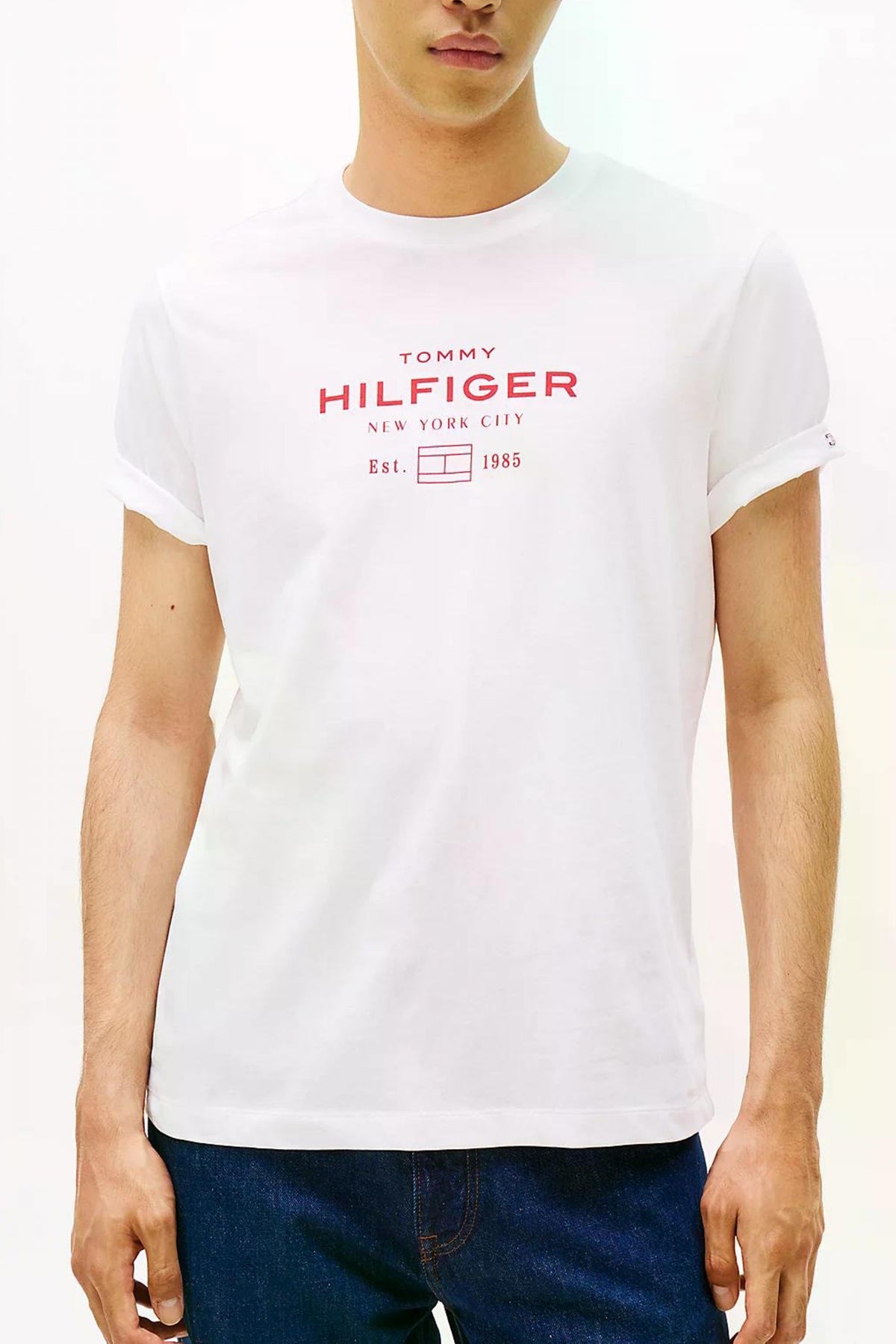 TOMMY HILFIGER HILFIGER STACK GRAPHIC T en color BLANCO  (1)