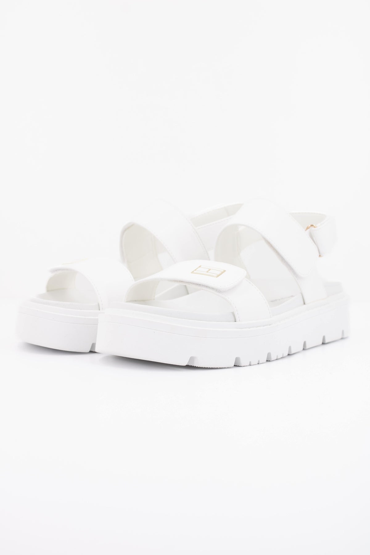 TOMMY HILFIGER SANDALIA TIRA ADHESIVA en color BLANCO  (2)
