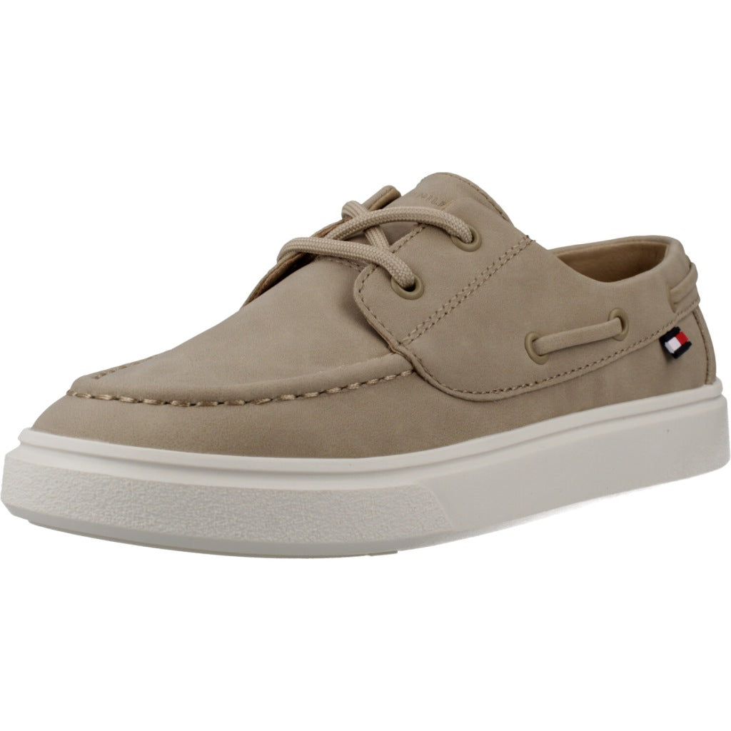 TOMMY HILFIGER LOW CUT LACE UP SHOE en color BEIS  (1)