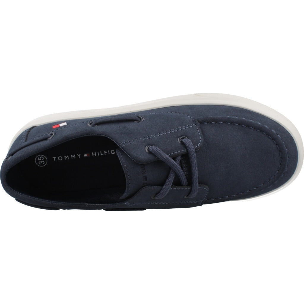 TOMMY HILFIGER LOW CUT LACE UP SHOE en color AZUL  (7)