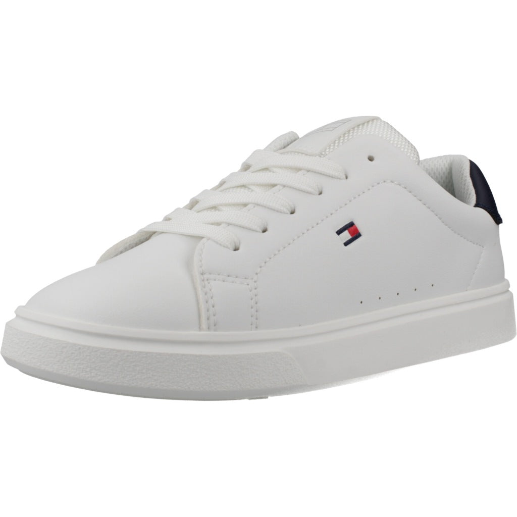 TOMMY HILFIGER LOW CUT LACE UP SNEAKER en color BLANCO  (1)