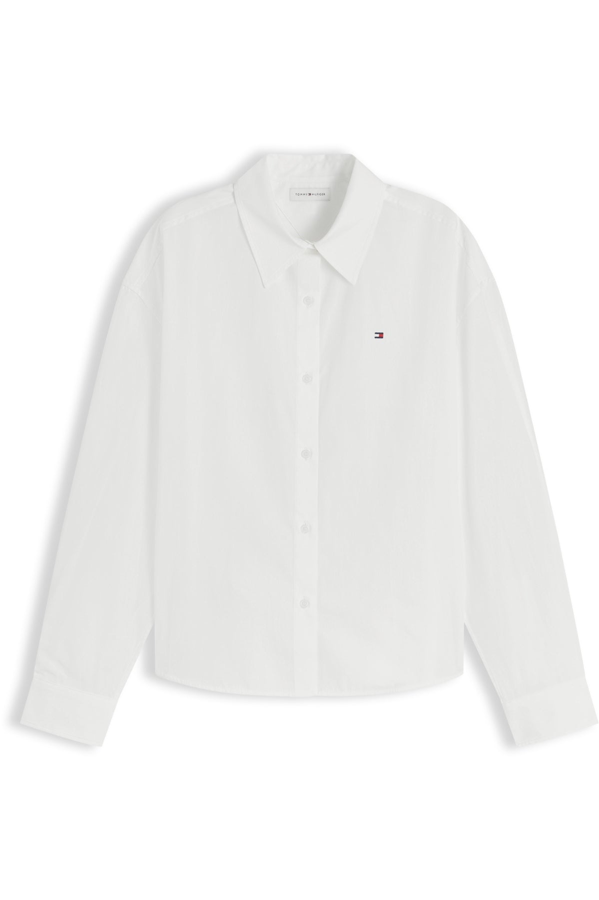 TOMMY HILFIGER WWWW SUMMER POPLIN BOXY SHIRT en color BLANCO  (1)
