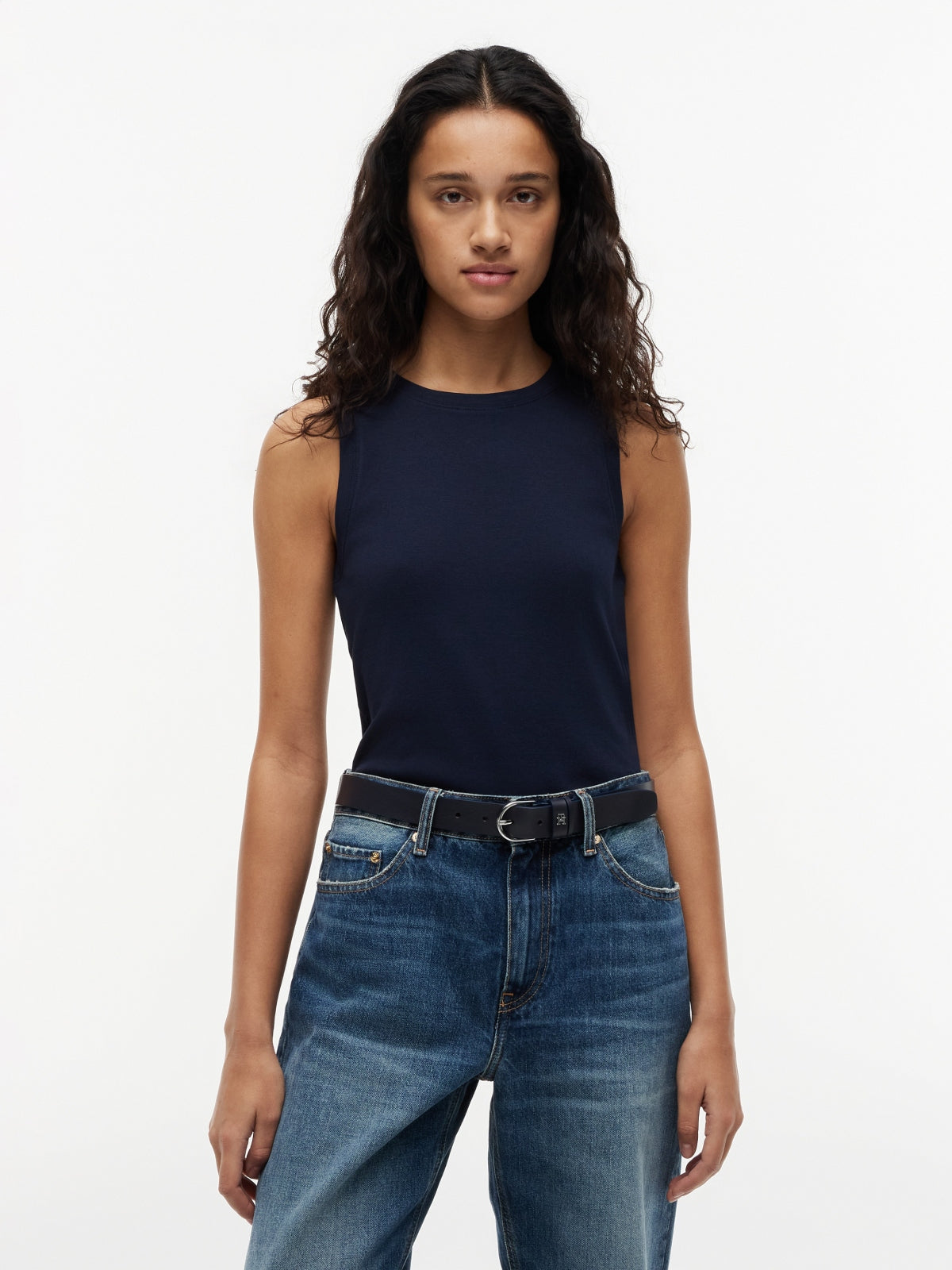 TOMMY HILFIGER WWWW MULTISTRIPE TANK TOP en color AZUL  (1)