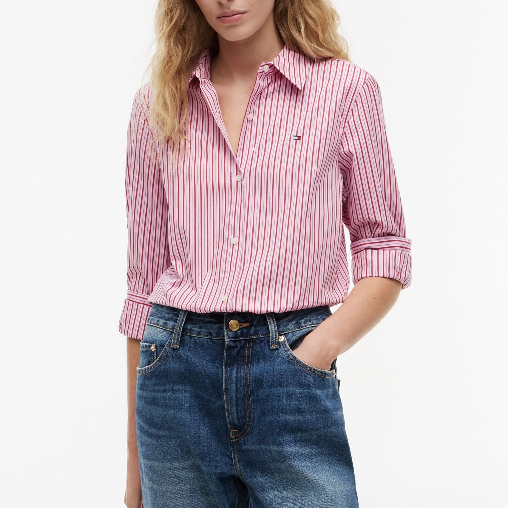 TOMMY HILFIGER WWWW SUMMER POPLIN REGULAR SH en color ROSA  (6)